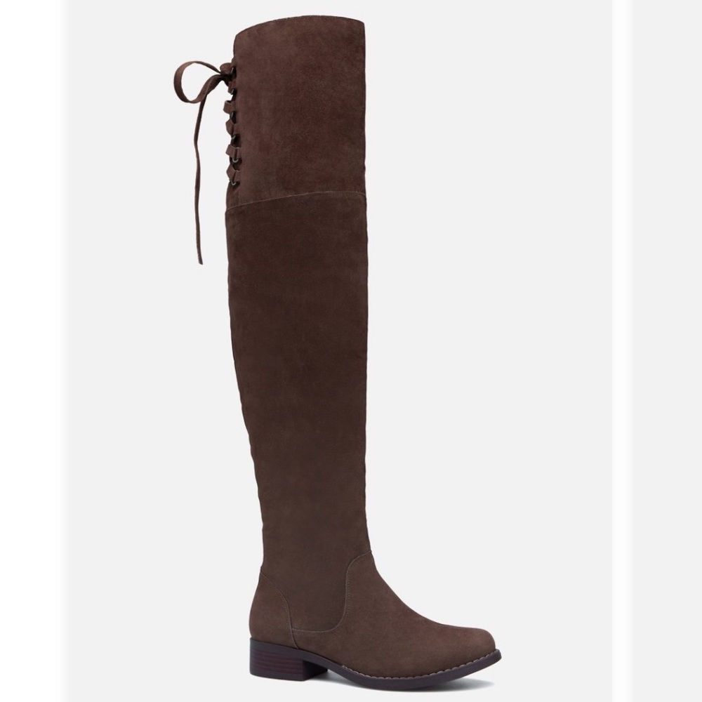 Dark Brown Thigh High Boots